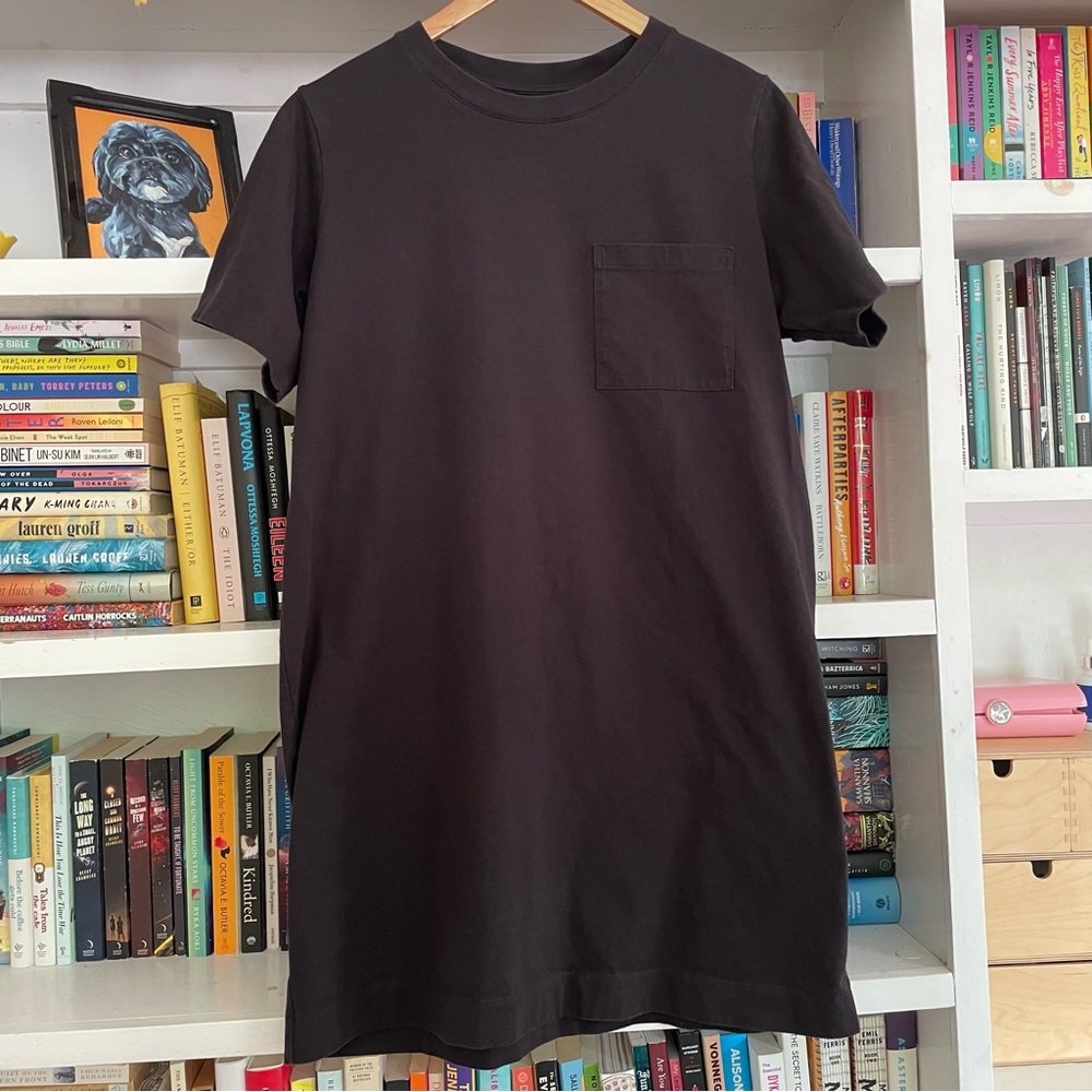 Everlane The Organic Cotton Weekend Tee Dress in Black